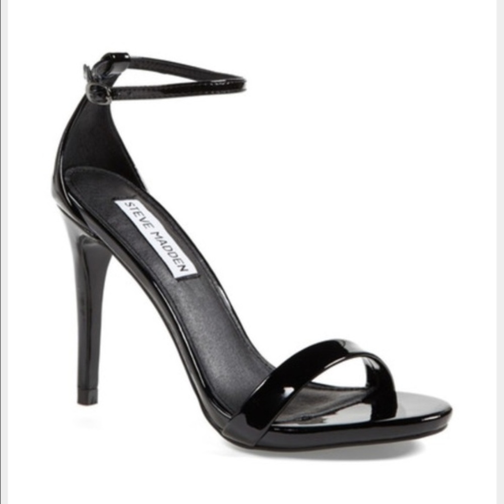 Steve Madden Stecy Black Patent Leather Heels 7.5